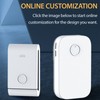 Wireless Doorbell Self-Powered Doorbell Button Kit 38 Chime Up to