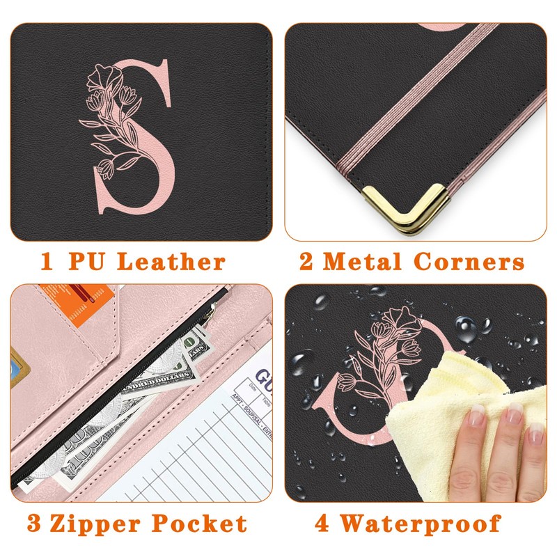 YeeCASE Server Book, Alphabet Waitress Book for Waitress, Leather Waitess