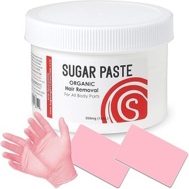 Sugaring Paste Package - 12oz Sugaring Paste for sensetive skin and set of Gloves and Two Plastic Applicators