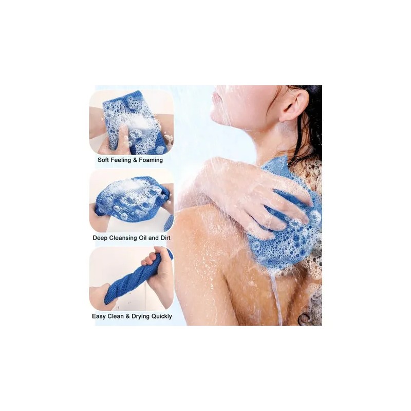Esponja Exfoliante Africana De Red (3 Unidades),. 3 Pcs