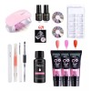 Mermaid 's Kiss Kit Unhas Poli Gel 15pcs 6w Uv