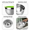 Lazycorner Mixing Bowls with Airtight Lids Set 5 Pcs Stainless