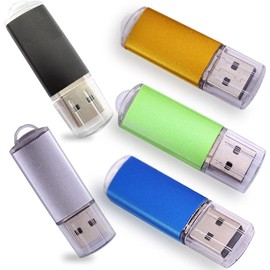 Wholesale/Lot/Bulk - (5,10,20 Pack) Metal USB Flash Memory Stick Thumb Pen Drive Storage U Disk (5PCS - 128MB)