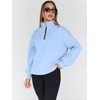 Trendy Queen Womens Oversized Sweatshirts Fall Sweaters Fashion Hoodies Half