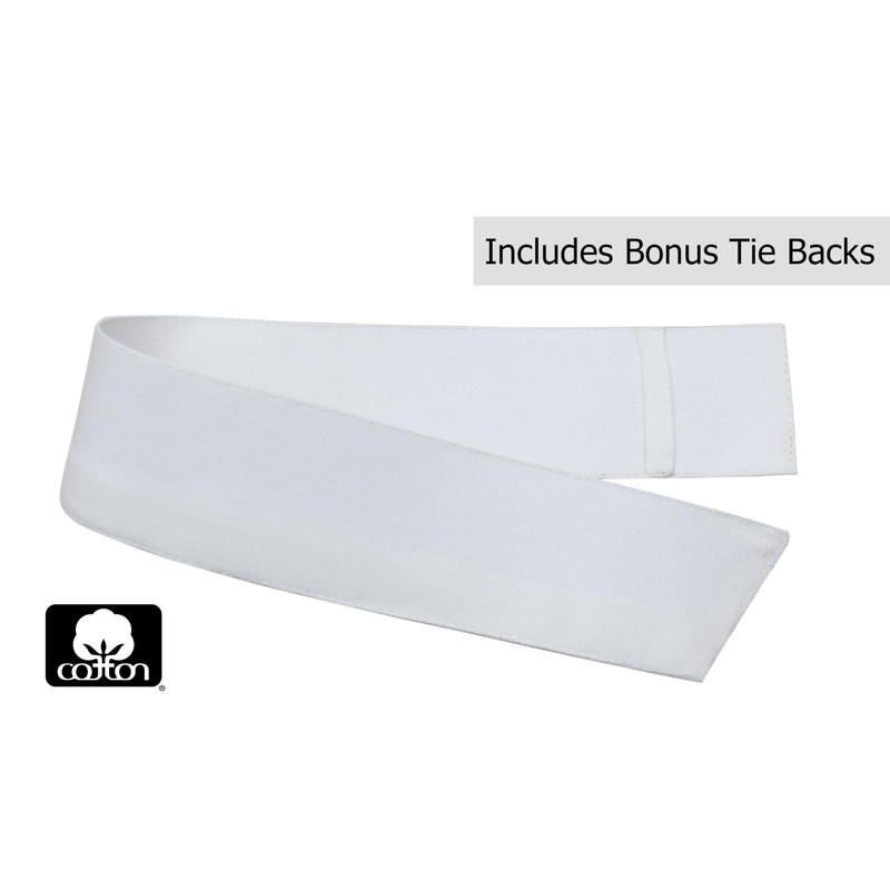 COTTON CRAFT White Curtain Window Panel Drapes - Set of