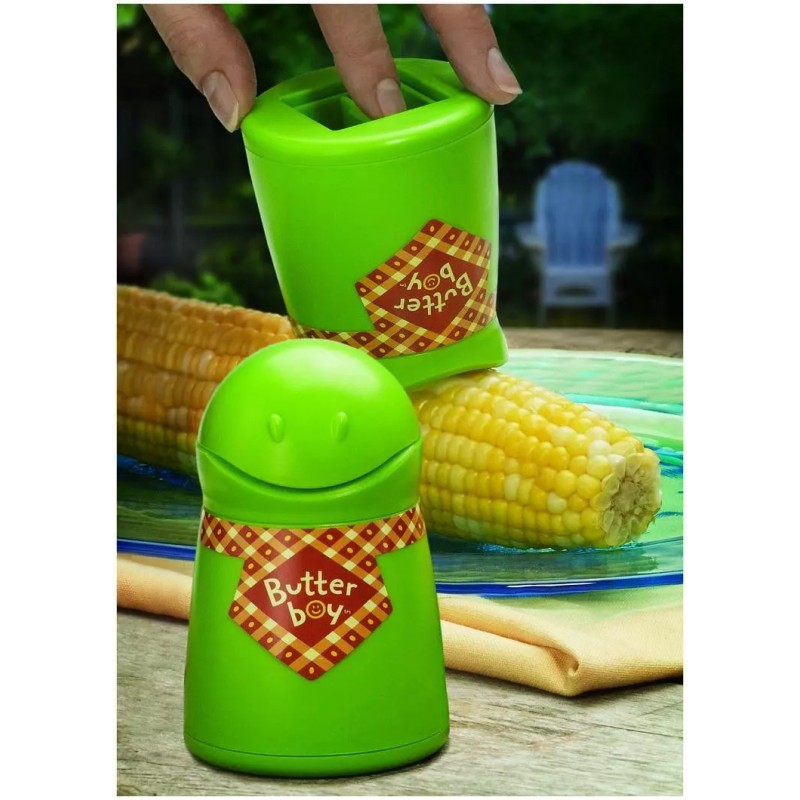 Talisman Designs "Butter Boy" Corn Butterer - Green