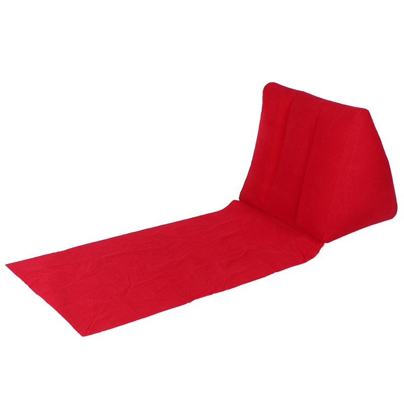 Household Inflatable Triangular Back Support Pillow Portable Folding Cushion Indoor