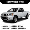 Aosky Headlight Assembly Replacement for 2004-2015 Nissan Titan / 2004-2007