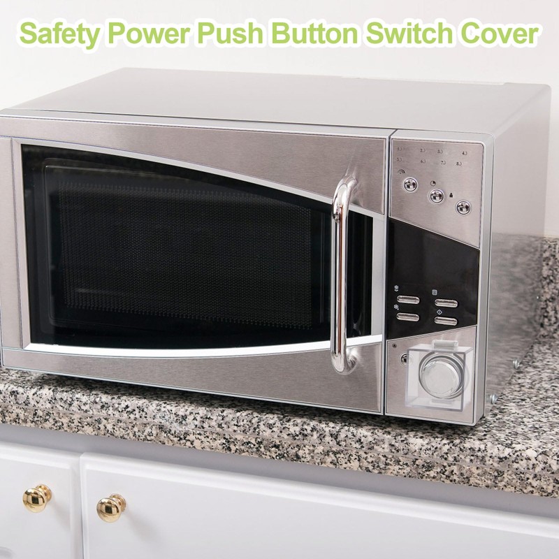 UFURMATE Magnetic Button Switch Cover Guard 1 Pack Clear Plastic