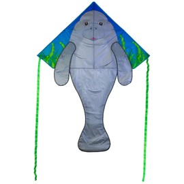 In the Breeze 3333 — Manatee 45" Fly-Hi Kite — Colorful, Fun Single-Line Kite