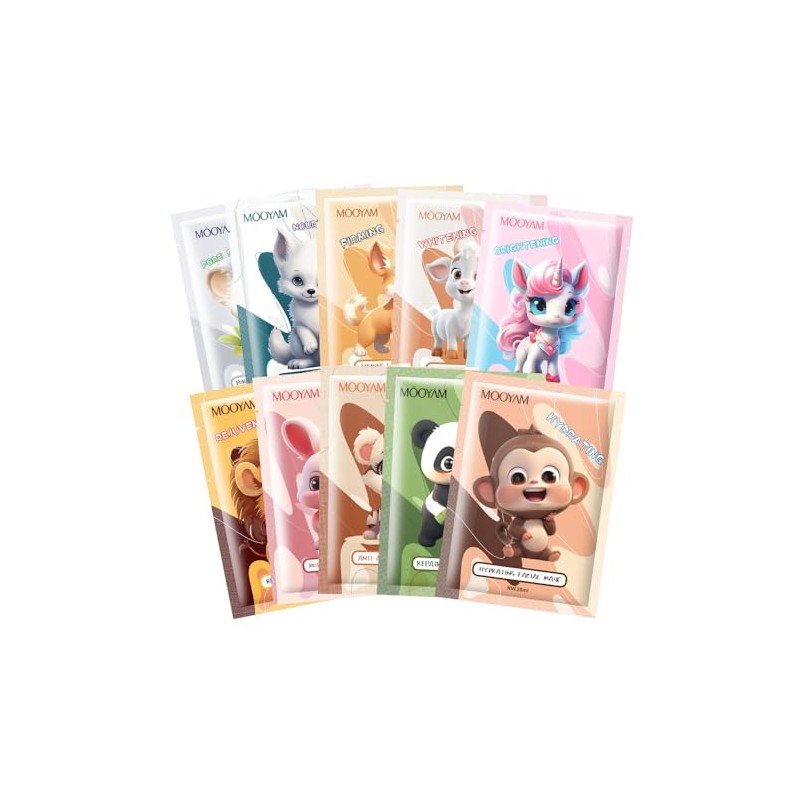 Evolvique 10PCS Animal Face Masks