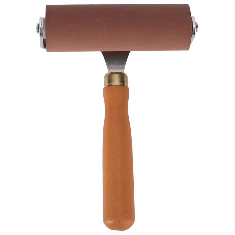 Zerodis Rubber Rollers, Soft Flexible Rubber Brayer Brush Ink Applicator
