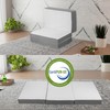 Treaton, 4-Inch Tri-Folding Gel Memory Foam Portable Floor Mattress |