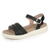 ORTOREX - Sandalias ortopédicas para caminar para mujer, Negro -,