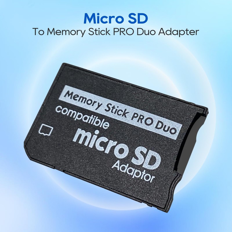 UCEC PSP Memory Stick Adapter, Micro SD/SDHC/SDXC to Memory Stick