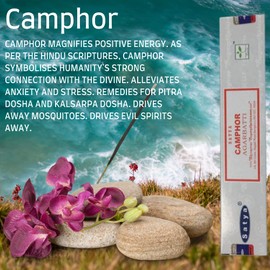 Satya Nag Champa Camphor Incense Sticks | x12 pack | with SAMASIA incense sticks holder | Used for Caomatherapy, Spa, Yoga, Weddings, Meditation, Healing, Positivity and Relaxation