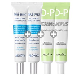 Real Collagen Triple Effect Eye Cream 40mlx4 Wrinkle Improvement Function - 9. 2 Triples + 2 Dipanthenol Eye Creams / 리얼콜라겐 트리플 이펙트 아이크림 40mlx4개주름개선 기능성 - 9.트리플 2개+디판테놀 아이크림2개