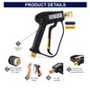 4000 PSI High Pressure Jet Washer Gun with 6 Nozzle