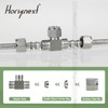 Horiznext stainless steel 304 tee compression fitting to connect 3/8