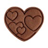 Tescoma 630856 Cookie Cutters with Stamp Set of 3 Hearts