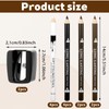 LXUEJIE 12 Pcs Barber Pencil with 2 Sharpener, Magic Hairline