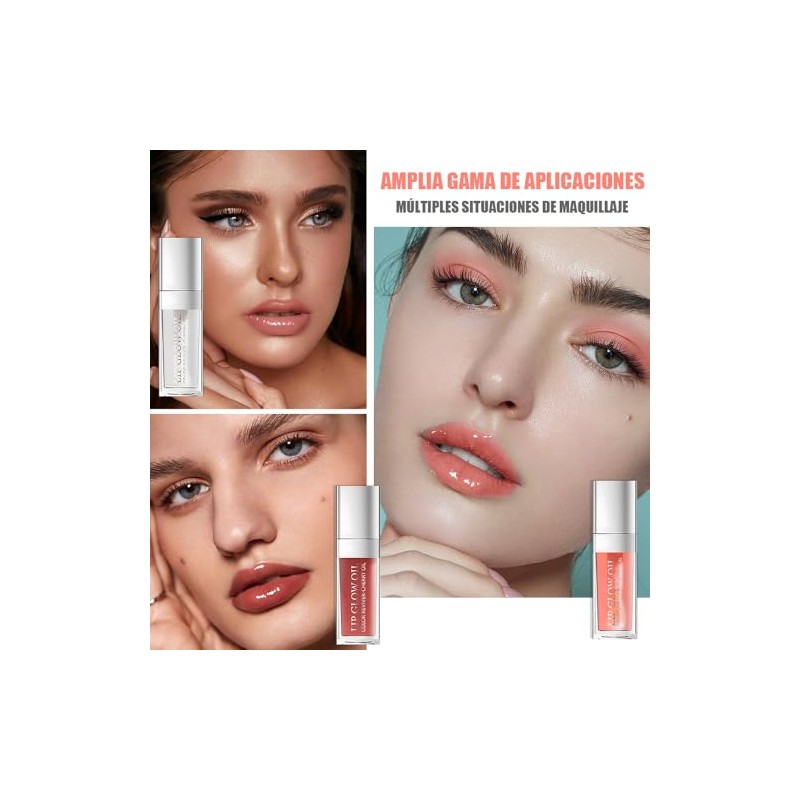 Lip Gloss Brillo De Labios, 3 Pcs Aceites Para Labios
