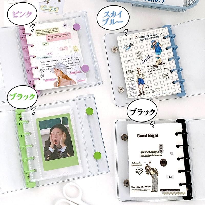 Transparent Seal Book, 5 Holes Clear Binder Seal Storage, Sith