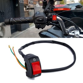 x xotic tech Motorcycle Handlebar Switch ATV Light Toggle Switch w/On Off Push Button for U5 U7 U2 Motorcycles Scooter UTV Electromobile Motorbike Powersports(7/8inch 22mm)