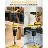 21V Cordless Drill Driver Kit, 25+1 Clutch, 2 Batteries &
