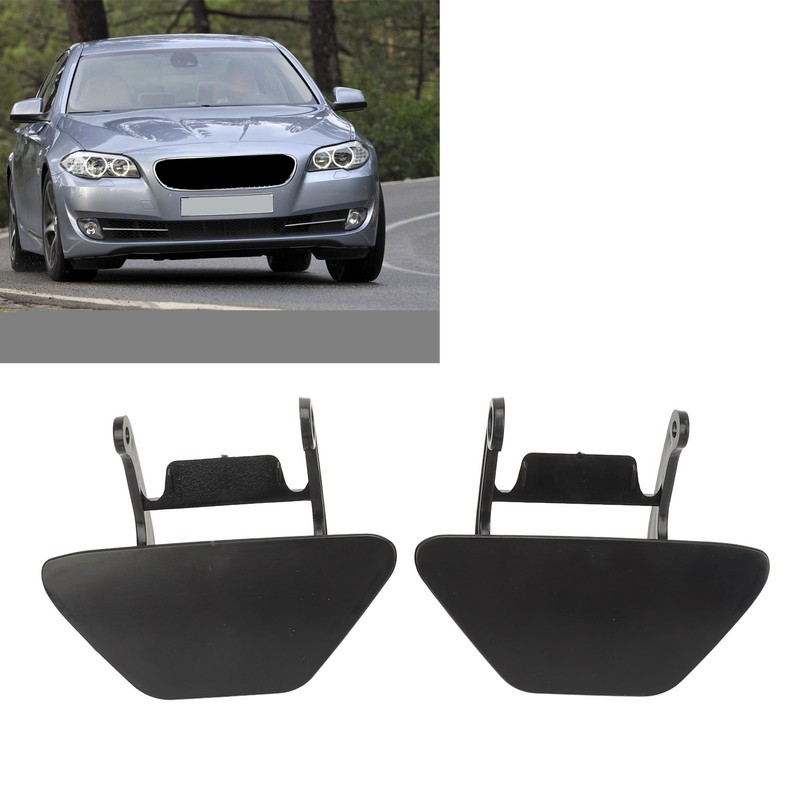 1Pair Headlight Washer Cover 51117246869 Left Right Shock Resistant Headlight