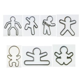 AJT ACTION NINJABREAD GINGERBREAD NINJA MEN SET OF 7 COOKIE CUTTERS USA PR1438