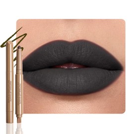 SUAKE Matt Nude Lipstick Lipliner Pack,Waterproof Crayon, Longwear Moisture Smooth Matte Lipstick Pencils with Built-in Sharpener, Lip Makeup (11)