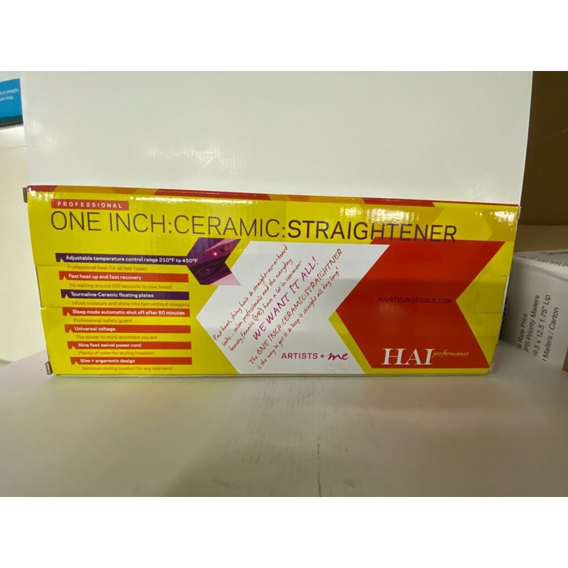 HAI performance Professional Hair Ceramic Hair Straightener one inch