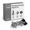 LMS Data M6 Cage Nuts Screws and Washers Set -Assortment