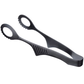 Todai 18-0 Claver Revo Buffet Tongs, Black Oxide Color, Made in Japan