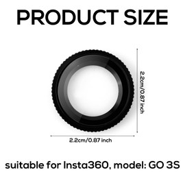 Lens Guards for Insta360 GO 3S, Glass Material Lens Protective Cover Practical Lens Protector for Insta360 GO 3S Accessories
