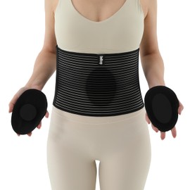 Umbilical Hernia Belt Men / Women - Abdominal Belt for Hernia: Navel, Epigastric, Ventral, Hernia Belt, 2 Compression Pillows, Hernia Slimming Belt for Women & Men (L/XL)