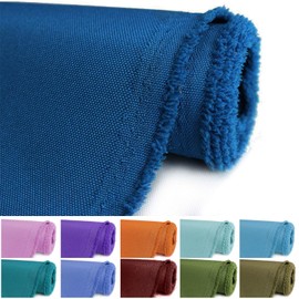 BECHAEO Waterproof Canvas Upholstery Fabric by The Yard 58" Wide 600 Denier Water Resistant Oxford Polyester Material Outdoor Fabric for DIY Sewing Chair Cushion Awning Bag, 2 Yards Ocean Blue
