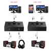 3.5mm Stereo Audio Switch 2-Way 3.5mm Switcher Manual Selector Audio