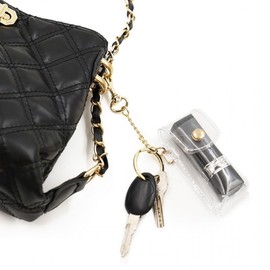 Transparent PVC Lipstick/Lip Balm Case Keyring Set 1+87*36*25mm 4ea