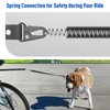 Hemkaukau Rotating Dog Bike Leash for 2 Dogs Flexible Quick