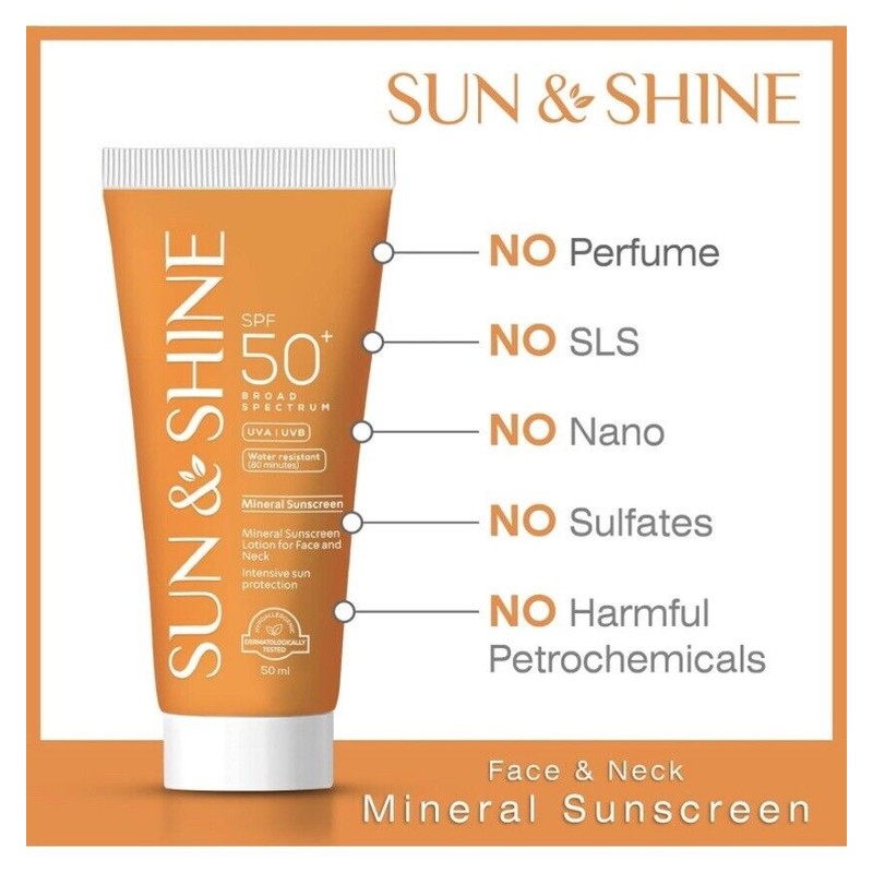 Sun&Shine Sun& Shine Mineral Sunscreen For Face & Neck skin
