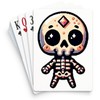 CafePress Pixel Skeleton Standard Size Playing Cards