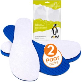 biped minimal sole Manjarin - 2 Pairs of Insoles for Minimal and Barefoot Shoes - Terry Cloth Insoles Made of Cotton and Activated Carbon - for Adults and Children (46)