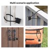Oiieco 2 Pcs Steel Rope Padlocks, Long Padlocks with Keys