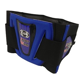 HRP Impact Wrap Adjustable Kidney Belt Back Support (med (30"-34"), blue)