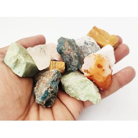 Nirdesh Healing Crystal Row Gemstone Mixed Assorted for Reiki Chakra Balancing 0.99 LB Tumbling,Cabbing