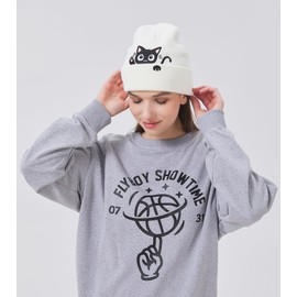 Cat Beanie Hats for Women Cute Cat Lovers Gifts Women's Winter Animal Knitted Hats for Girls (US, Alpha, One Size, Beige)