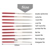 Mesee 10pcs Mini Diamond Needle File Set Stone Hardened Alloy