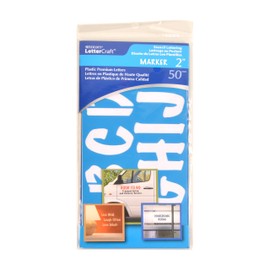 Westcott LetterCraft Stencil, 2-Inch Characters, Marker Font (SM2/15836)